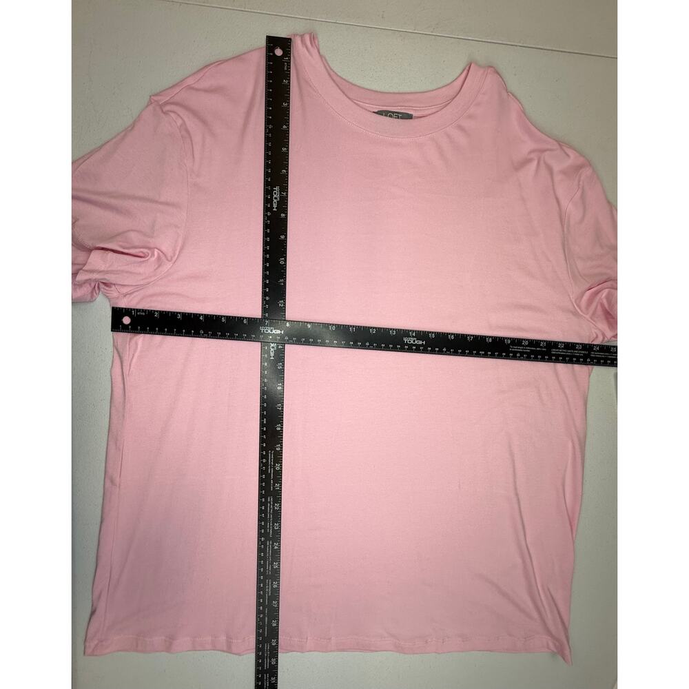 Women’s XL LOFT Pink Bike Short Pajama Set - Picture 3 of 9
